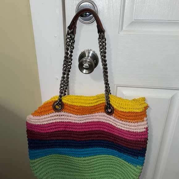 Kurt Geiger Bags Kurt Geiger Chelsea Raffia Purse Summer Colorful